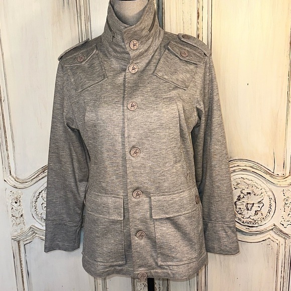 Men’s Kane & Unke Gray Light Knit Jacket Luxury Old Money GQ Statement Size S - Picture 1 of 16